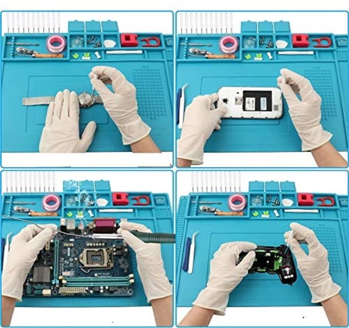Hittebestendige Siliconen Soldeermat 500℃ - Multifunctioneel Magnetisch en Eco-vriendelijk