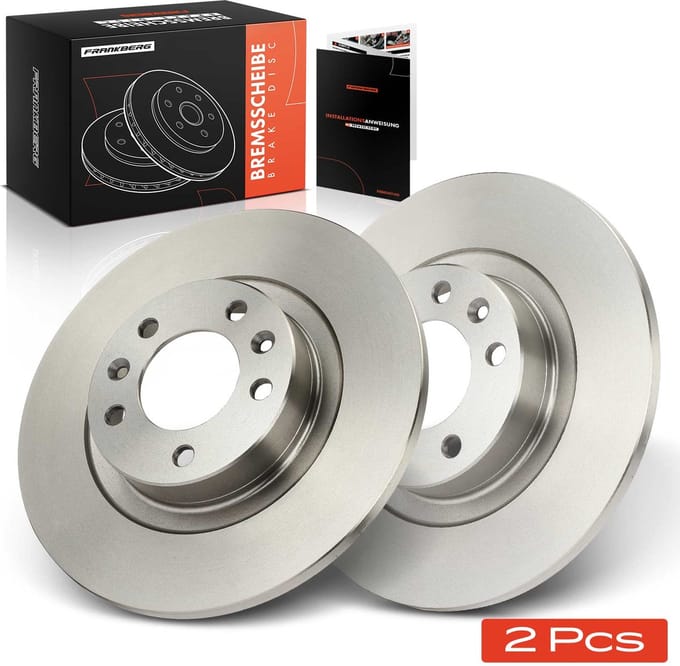 Frankberg 2x Remschijven Achteras voor Peugeot 508 I SW I 8D 8E 16L
