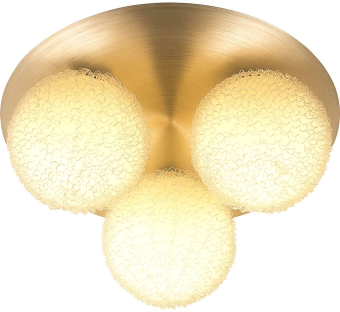 Design plafondspot globe light glazen lamp aluminium mesh woonkamer eetkamerverlichting Globo 5962-3