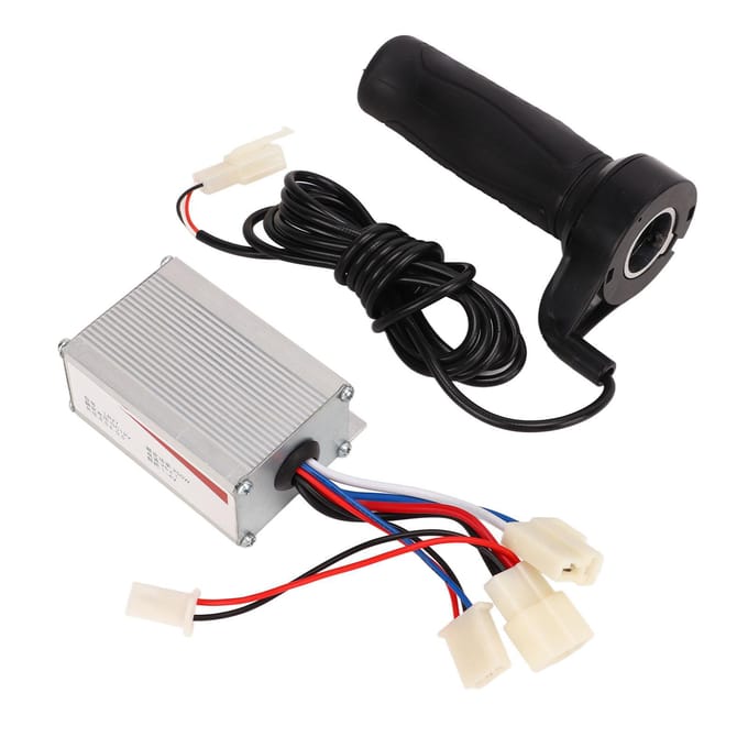 12V 250W Borstelmotor Controller met Gashandvat Kit Aluminium Behuizing 3 Draden Controller Lange Draad Handvat Set