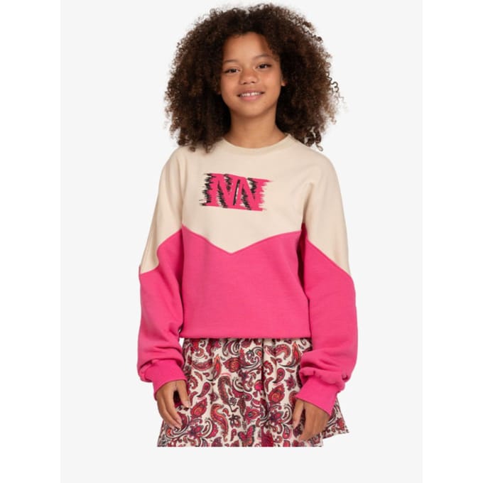 Nik & Nik Meisjes sweater two tone