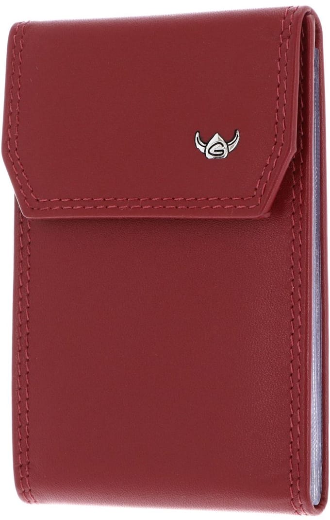 Golden Head Leren kaarthoes Polo RFID Protect Kartenetui 4425 Rot donkerrood