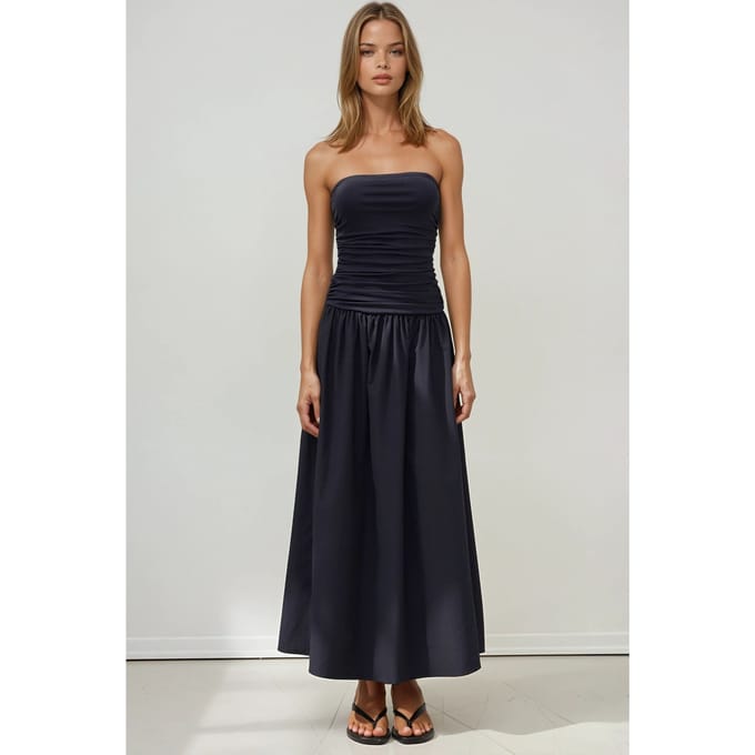 Strapless Maxi Jurk Details