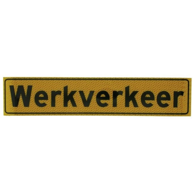 Magneetkaart werkverkeer 350 x 70 mm