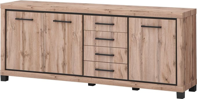 Belfurn - buffet-dressoir 225cm elegant in canada eik decor