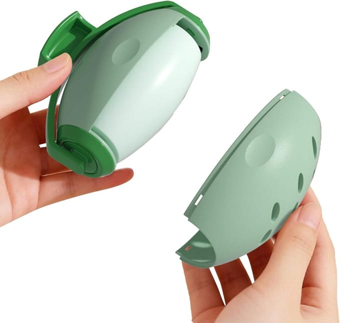 Herbruikbare Pluizenroller - Wasbare Pluisroller - Kleding Reinigen - Zelfklevend & Wasbaar - 10 cm x 7.5 cm - Groen