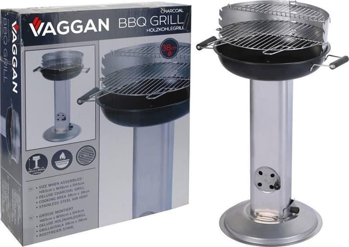 Vaggan RVS luxe barbecue met voorraadrek