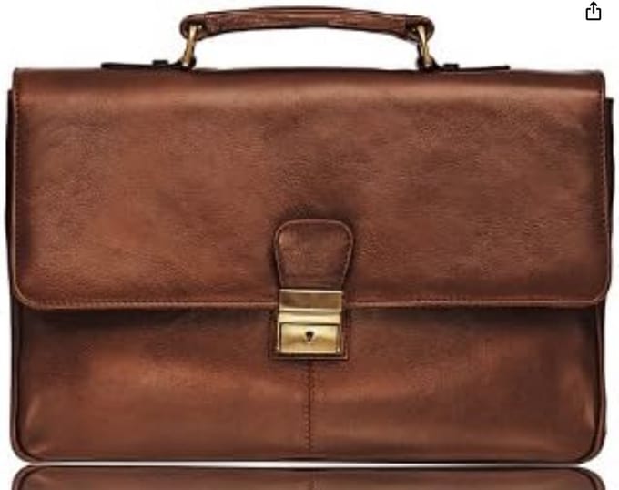 Visconti Russel Leather Bag - Geolied leer - leder - Kwaliteit