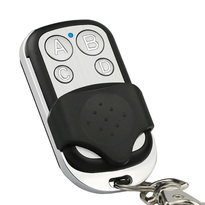 Copie télécommande métal Clone télécommandes 4 boutons clonage porte-clés Garage duplicateur 433MHz white