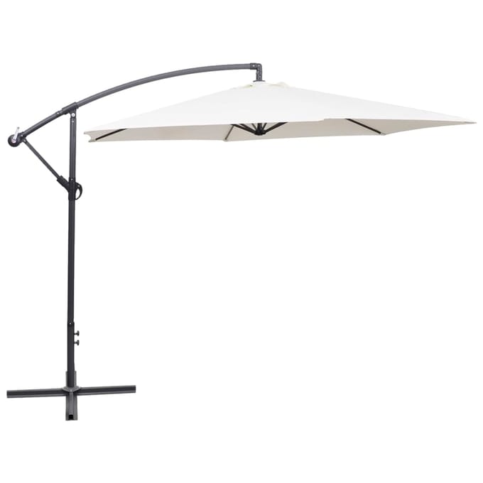 vidaXL - Zweefparasol - 3 - m - zandwit