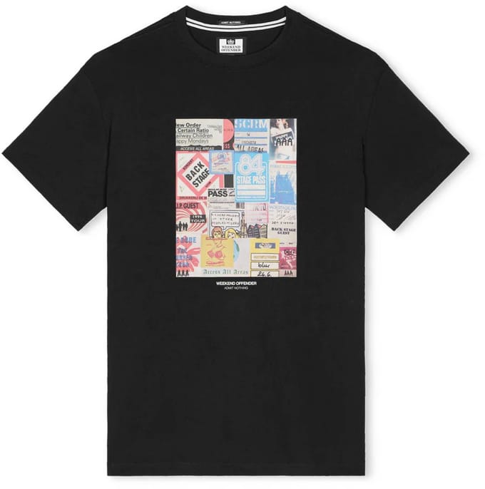 Weekend Offender - Passes Graphic T-Shirt - Zwart
