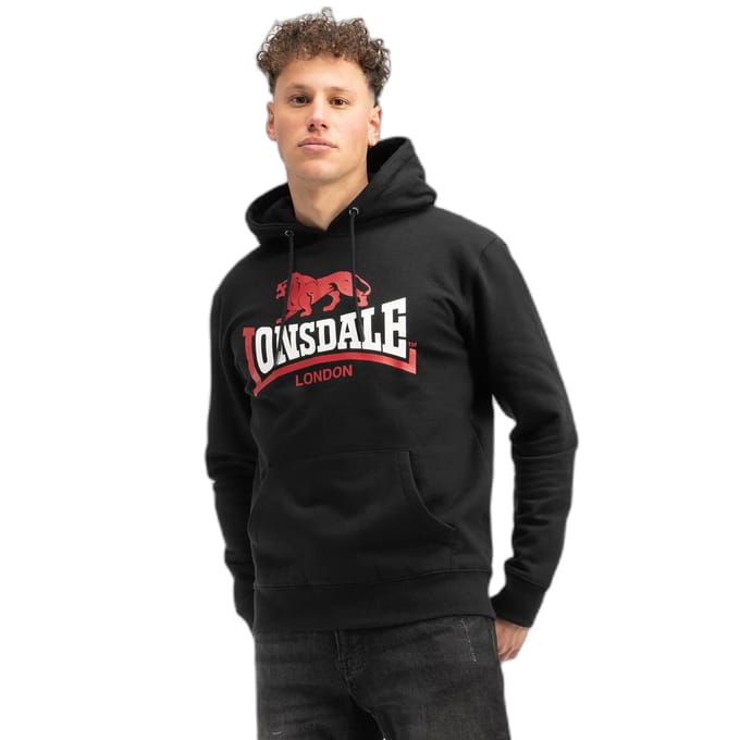 Lonsdale Heren sweatshirt met capuchon regular fit GULLADUFF