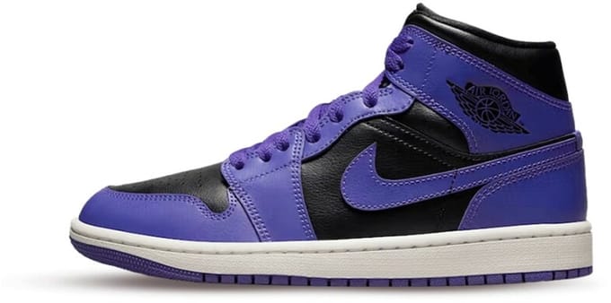 Air Jordan 1 Mid Purple Black (W) - Maat 35.5