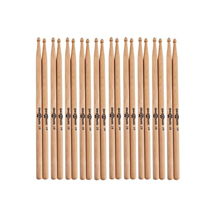 2B Drumstokken, Esdoornhout, Houten Tip, 10 Paar