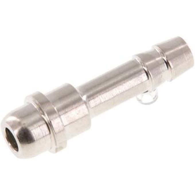 6 mm vernikkeld Messing Slangpilaar zonder Wartelmoer (G1/4'') 15.5mm [5 Stuks]