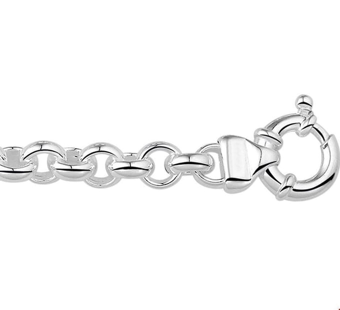 The Jewelry Collection Ketting Jasseron 8 mm - Zilver