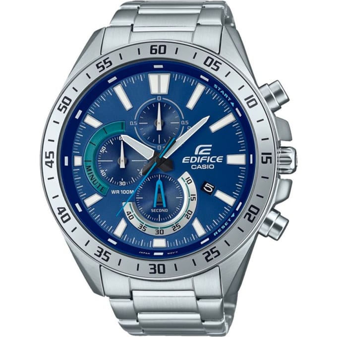 Casio Edifice EFV-620D-2AVUEF Herenhorloge 51 mm - Zilverkleurig