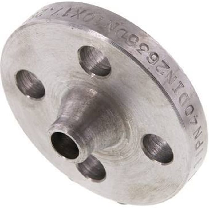 Voorlansflens DN10-PN40 17.2mm Zwart Staal DIN 2635 En EN 1092-1 (Type 11)