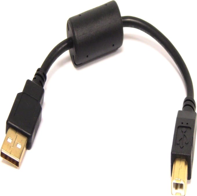 BeMatik - Super Cable USB 2.0 (AM / BM) 0.2m