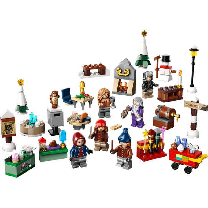 LEGO 76418 Harry Potter adventskalender 2023 Kerst Set met 24 Speelgoed Cadeaus voor Kinderen