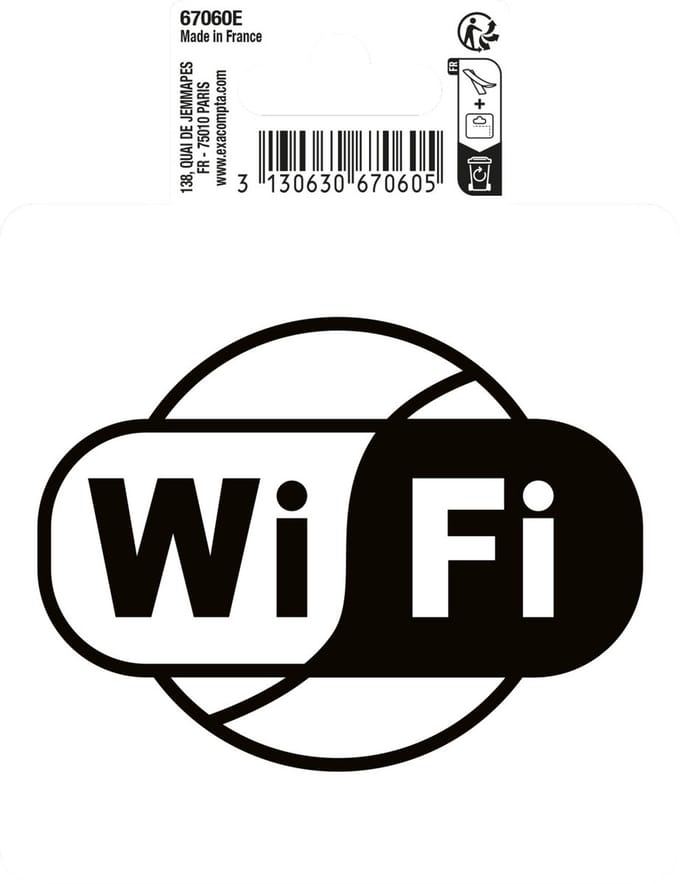 Exacompta 67060E Picto adhésif Wifi