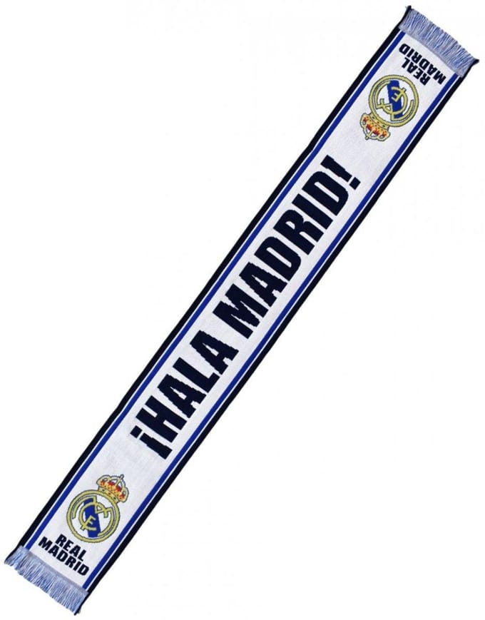 Écharpe de supporter du Real Madrid RM4BUF47 blanc