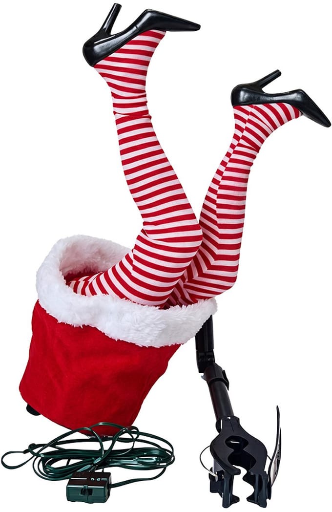 Clayre & Eef Kerstdecoratie Kerstvrouw Rood Kunststof