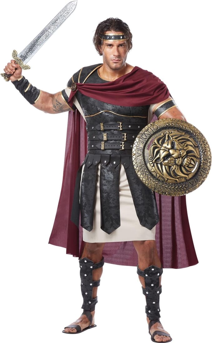 "Romeinse gladiator kostuum voor mannen - Verkleedkleding - Medium"