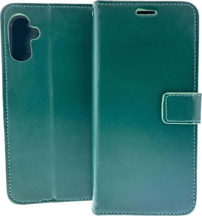 Bookcase Geschikt voor: Apple iPhone 16 Plus - Groen - portemonnee hoesje - ZT Accessoires