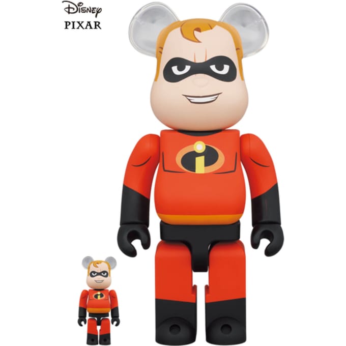 Medicom The Incredibles 100% & 400% Be@rbrick 2-Pack - Mr. Incredible