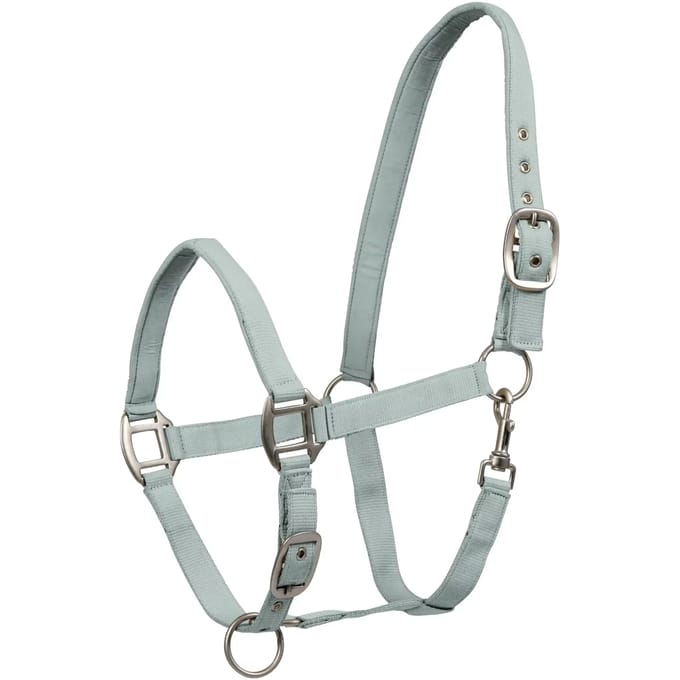 Waldhausen Perlon Halster Satin - Paardenhalster - Zilverblauw Shetty
