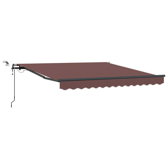 vidaXL - Uitschuifbare - luifel - Bruin - 300 - x - 250 - cm - Polyester