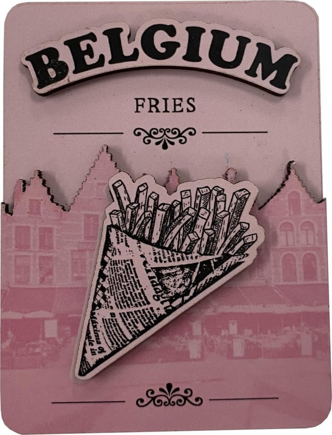 Memoriez 2D Magneet Friet Roze