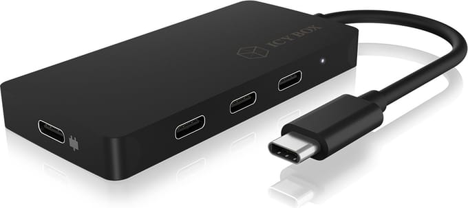 ICY BOX IB-HUB1429-CPD USB hub - 4 - USB 3.2 - Zwart