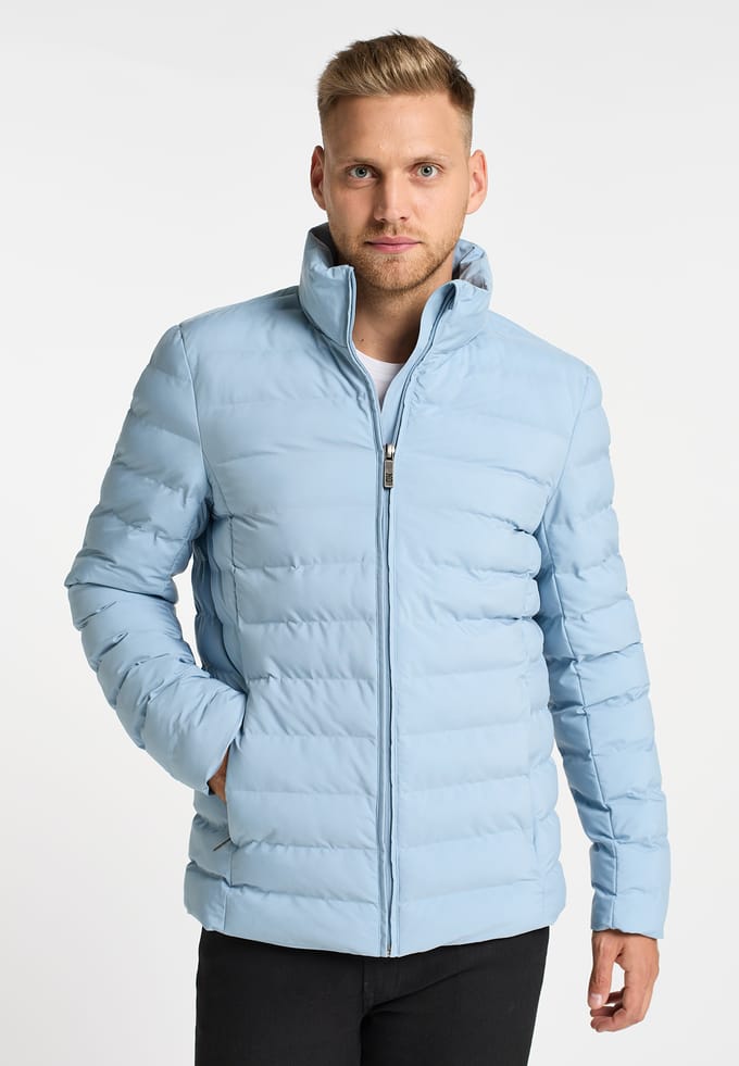 Mo Gewatteerd winterjack mimo Heren lichtblauw