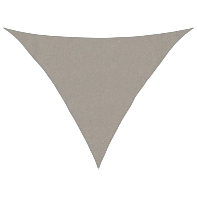 vidaXL - Zonnezeil - 160 - g/m² - driehoekig - 3x3x4,2 - m - HDPE - lichtgrijs