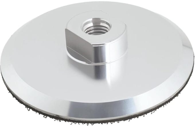 Aluminium Backer Pad - Haak en Loop Pad - Steen Polijsten - Zelfklevend Ontwerp - 100mm - Zilver