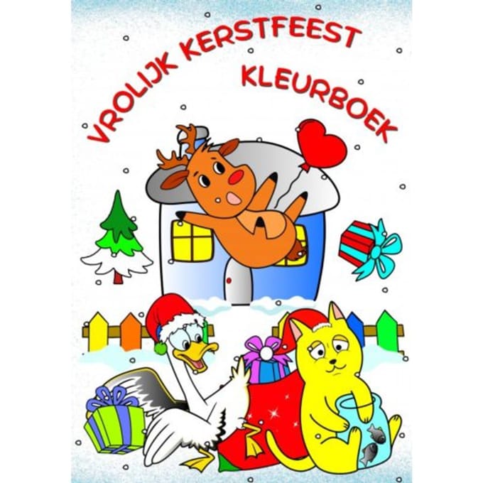 Vrolijk Kerstfeest Kleurboek - Maryan Ben