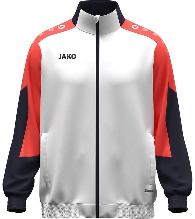 Jako Dynamic Presentatiejack - Wit / Koraal / Marine | Maat: S