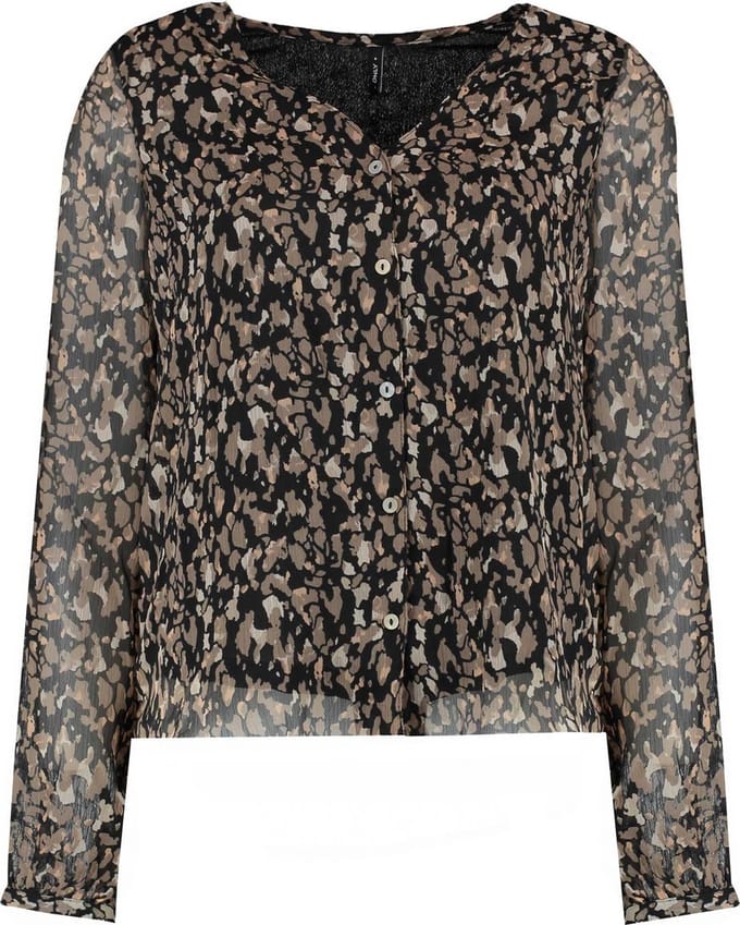 ONLY - ONLLUNA L/S V-NECK TOP NOOS PTM - Dames - Blouses