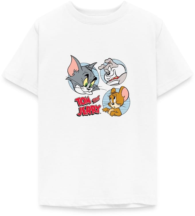 Tom En Jerry Met Hond Spike T-Shirt Tiener