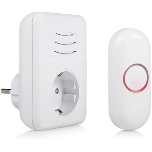 Byron DBY-22313 - Deurbel Draadloze set - 150m Bereik - IP44 waterdicht - Wit