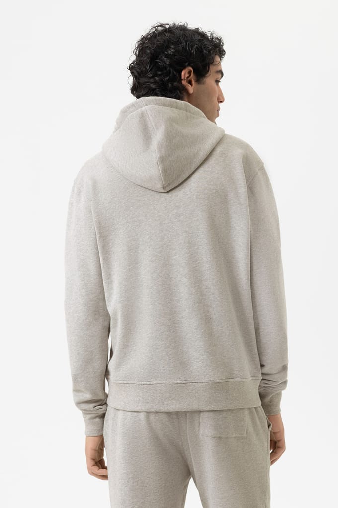 Hoodie Serie Cotton Leisure Midgrey Melange