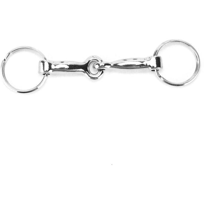 Trensbits Sleutelhanger Zinklegering Pelham Sleutelhanger Enkele Connector Paardenbit Sleutel Knoop white
