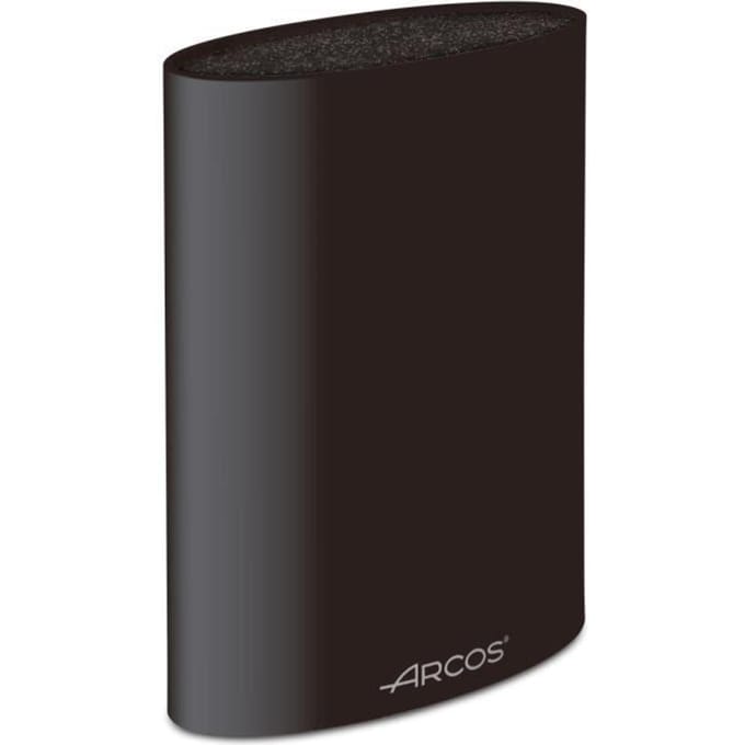Bloc à Couteaux - ARCOS - Ovale Universel - Noir - 220 x 160 x 65 mm - Plastique noir