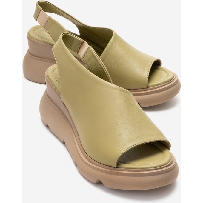 Agusto Leren Plateau Sandaal (Dames)