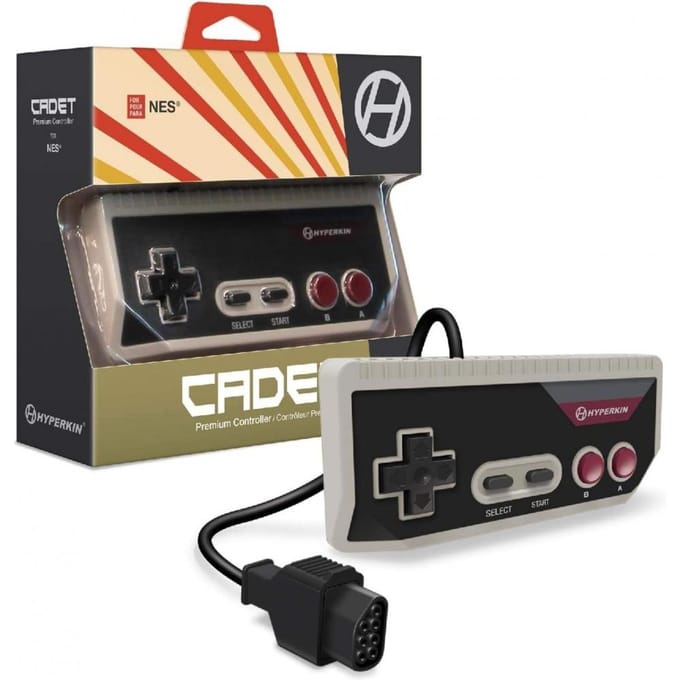 Geen Hyperkin Cadet Nes Nieuwe Famicom Exclusieve Bekabelde Controller Grijs Nes Controller
