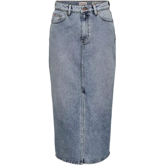 Dames spijkerrok Only Onlayoe HW Front Slit Midi