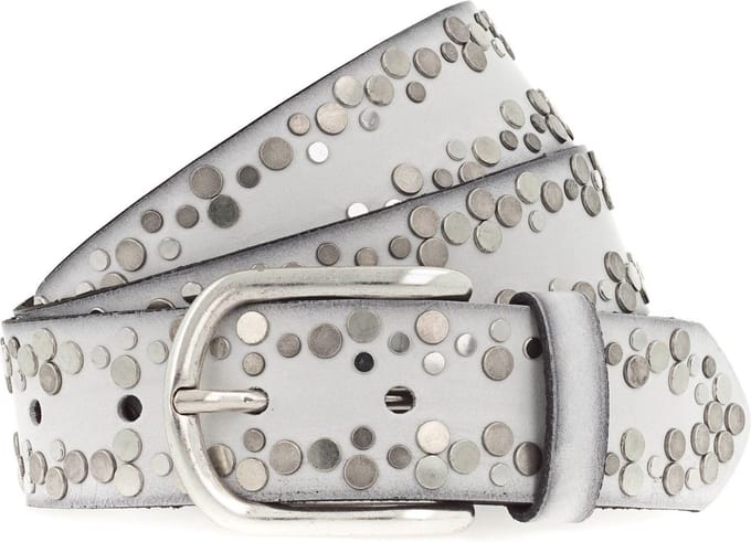 Vanzetti Leren Riem Belt 35MM W65 White Wit