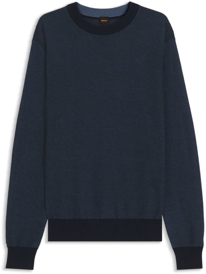 BOSS Orange Pullover Blauw Klapok 10274222 01 50548673/404